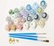 Halloween Paint by Number Kits for Adults, Paint by Numbers for Adults Beginner Drawing Paintwork with Paintbrushes On Canvas Wrinkle-Free Canvas Acrylic Pigment Oil Paint Killer16x20inch